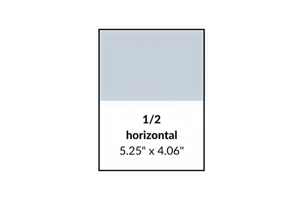 Half Page Horizontal Ad Space
