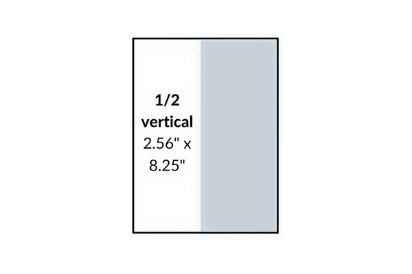 Half Page Vertical Ad Space